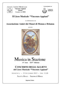 Read more about the article Musica in Stazione  –  13° Anno XXV Edizione
