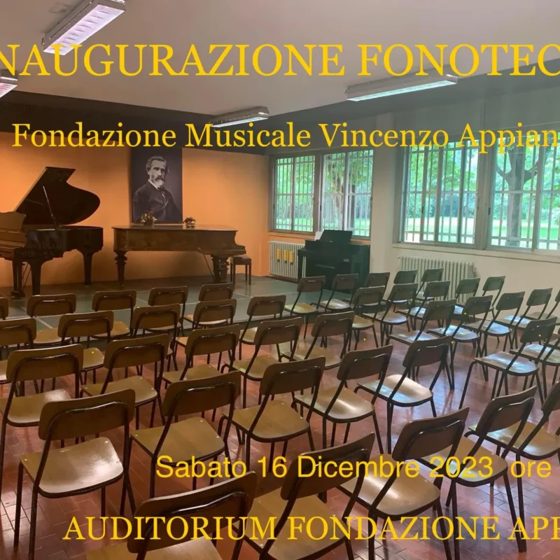 Inaugurazione Fonoteca della Fondazione Musicale Vincenzo Appiani