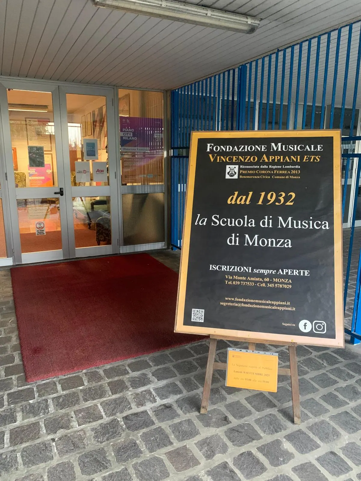 Info Segreteria Giugno 2025 – Fondazione Musicale Vincenzo Appiani