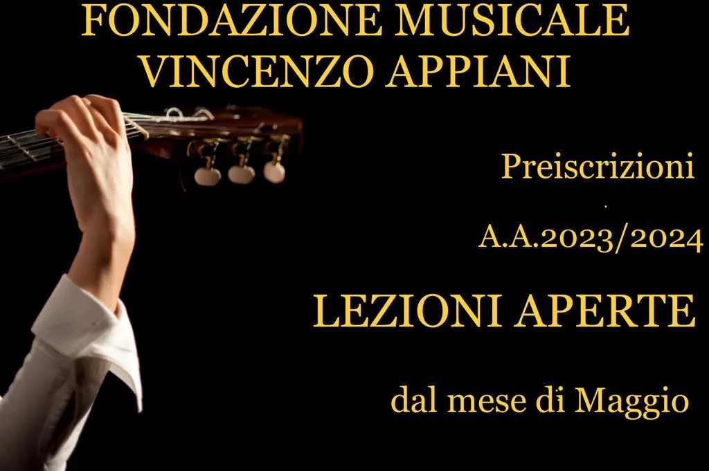 Lezioni Aperte - Preiscrizioni – Fondazione Musicale Vincenzo Appiani