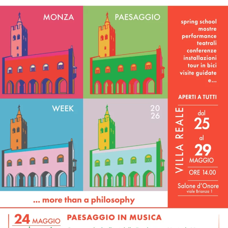 Locandina Paesaggio in Musica – concerto degli allievi, Monza Paesaggio Week 24 maggio 2026