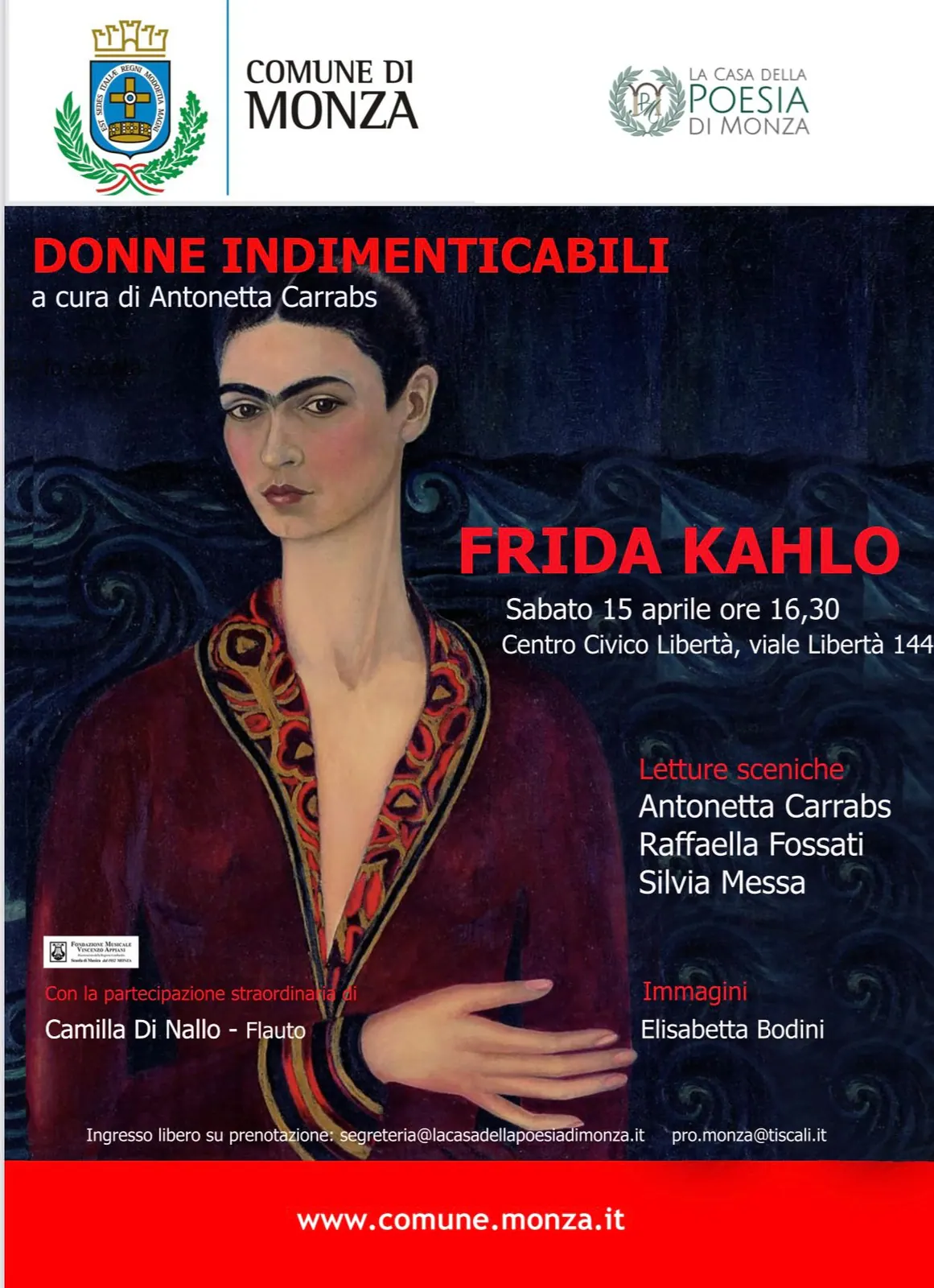 Locandina frida k – Fondazione Musicale Vincenzo Appiani