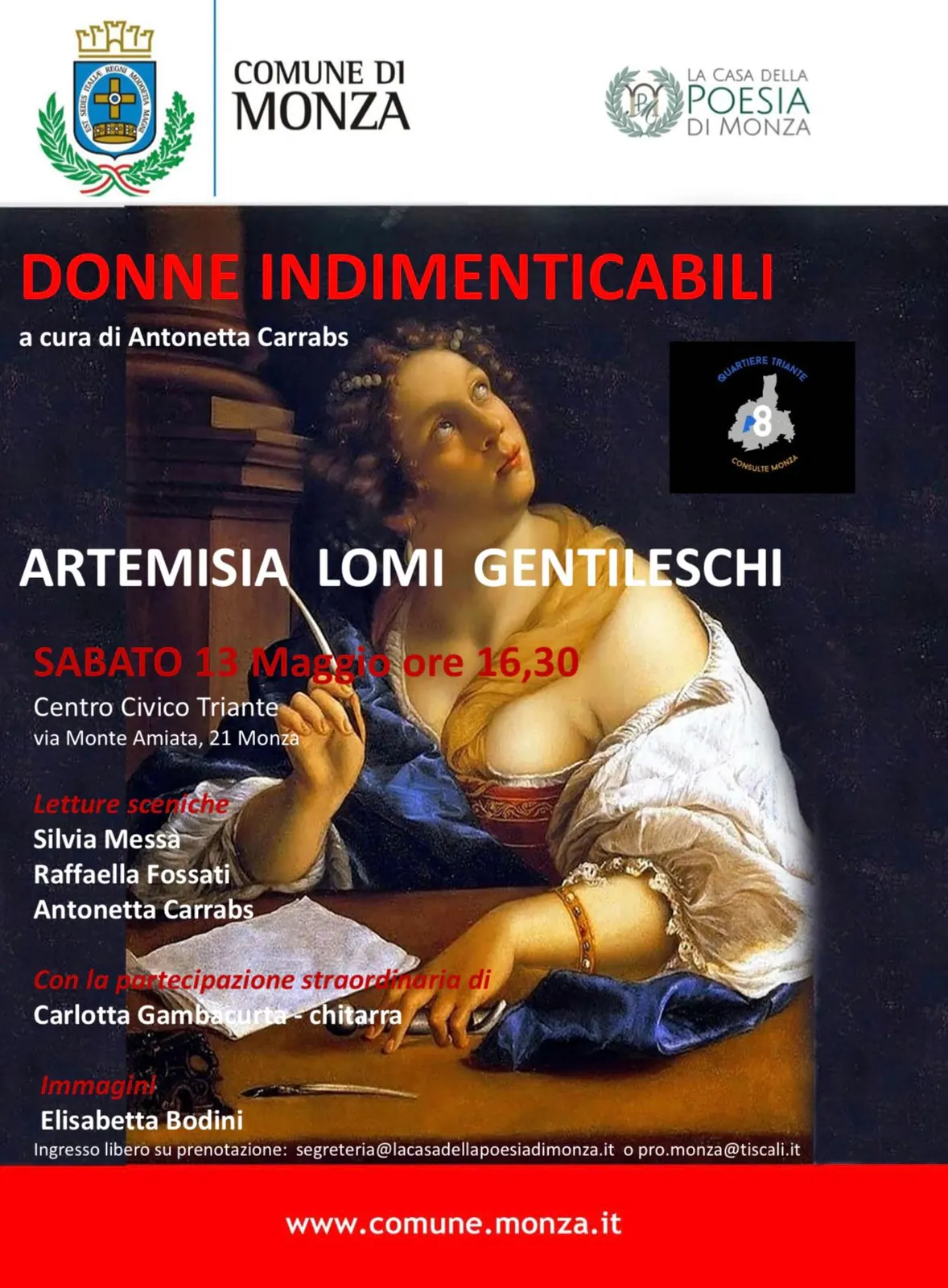 Locandina gentileschi – Fondazione Musicale Vincenzo Appiani