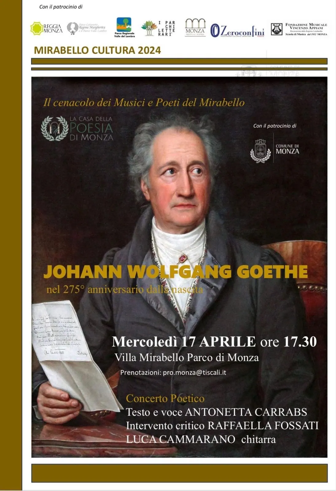 Locandina villa mirabello aprile 2024 – Fondazione Musicale Vincenzo Appiani