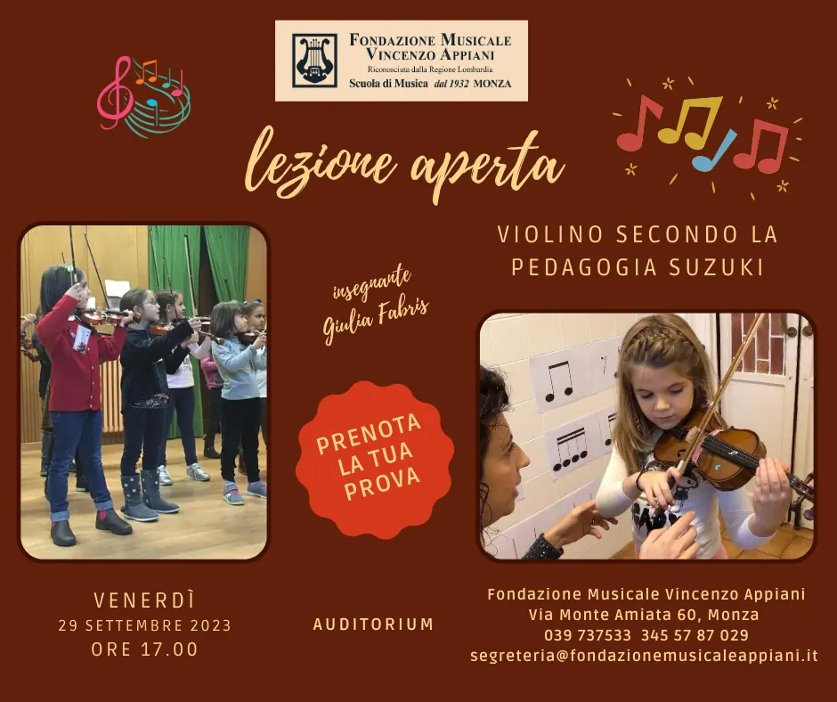 Open Day: Corso di Violino - Metodo Suzuki